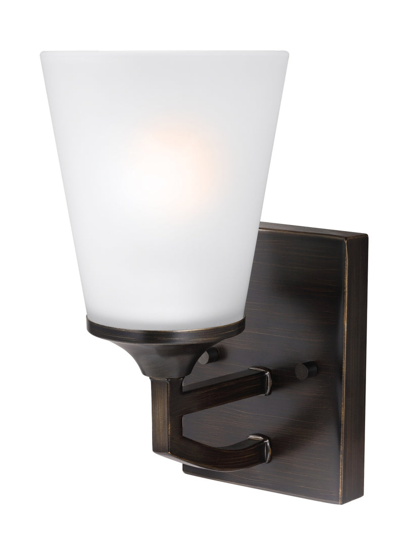 Generation Lighting 4124501-710 One Light Wall / Bath Sconce, Bronze
