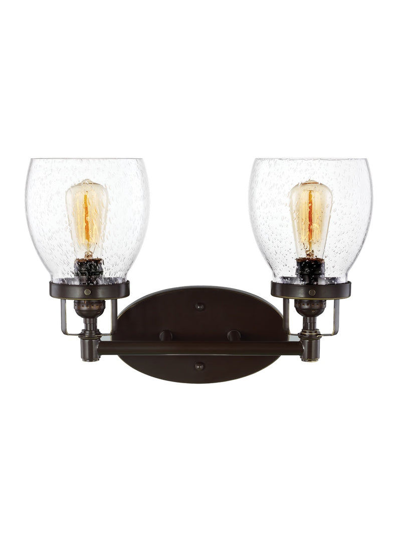 Generation Lighting 4414502-710 Two Light Wall / Bath, Bronze