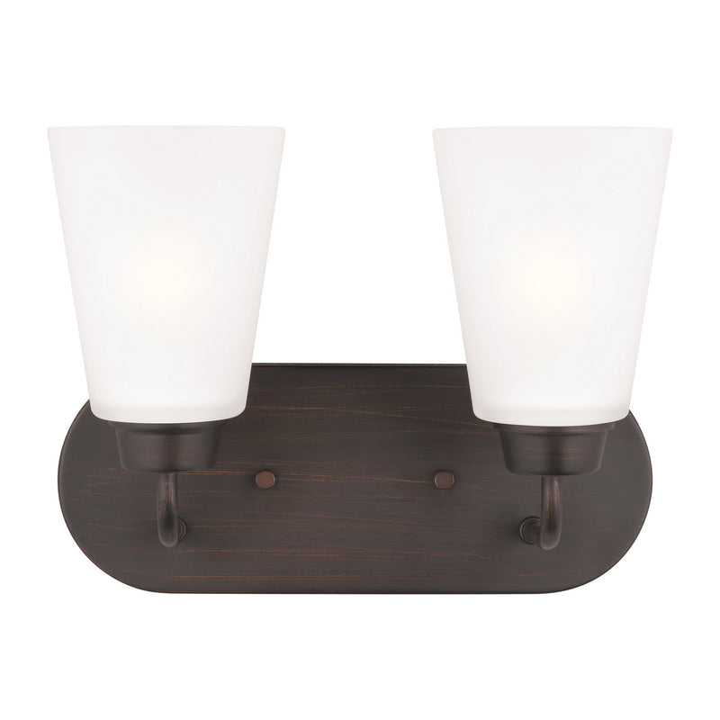 Generation Lighting 4415202-710 Two Light Wall / Bath, Bronze