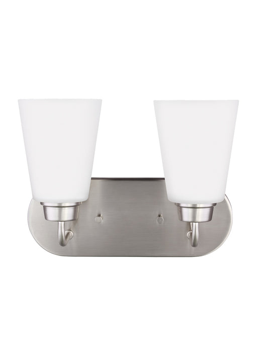 Generation Lighting 4415202-962 Two Light Wall / Bath, Brushed Nickel