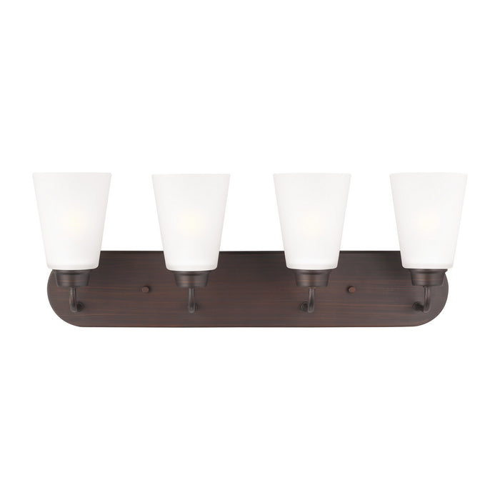 Generation Lighting 4415204-710 Four Light Wall/ Bath, Bronze