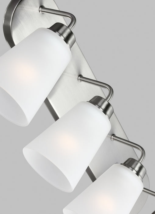 Generation Lighting 4415204-962 Four Light Wall / Bath, Brushed Nickel