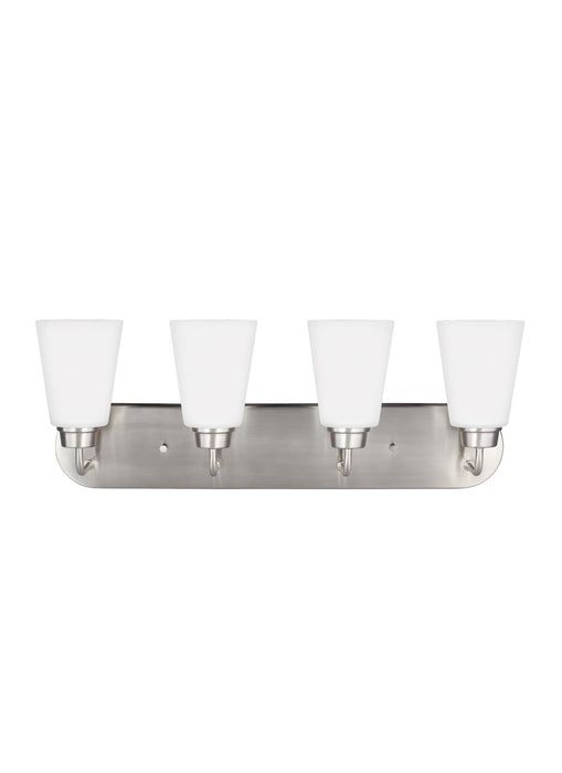 Generation Lighting 4415204-962 Four Light Wall / Bath, Brushed Nickel