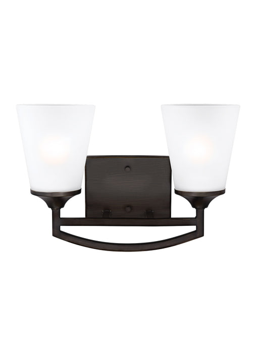 Generation Lighting 4424502-710 Two Light Wall / Bath, Bronze