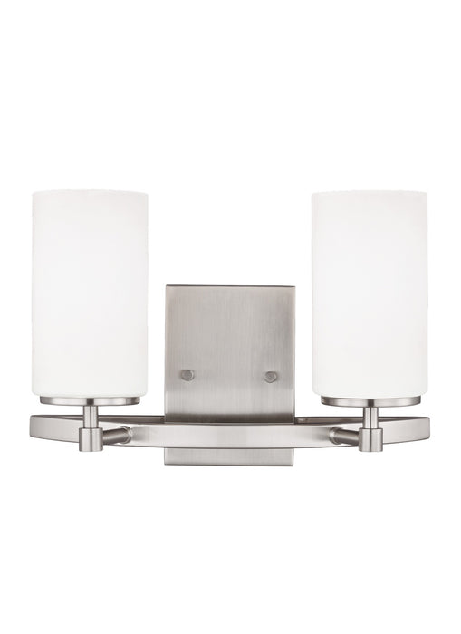 Generation Lighting 4424602-962 Two Light Wall / Bath, Brushed Nickel