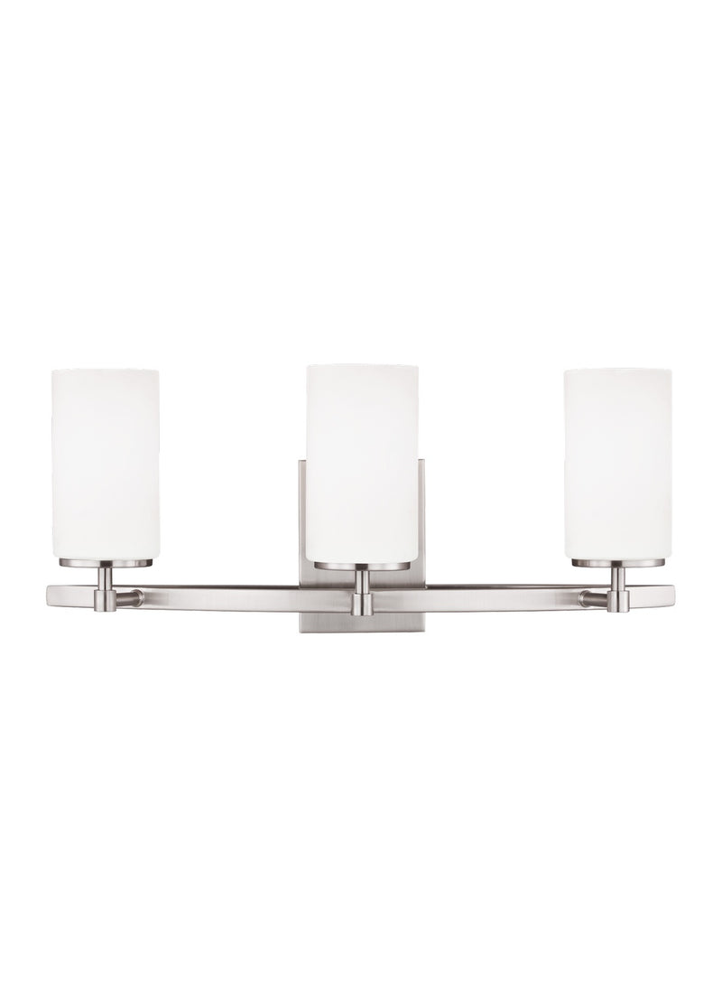Generation Lighting 4424603-962 Three Light Wall / Bath, Brushed Nickel