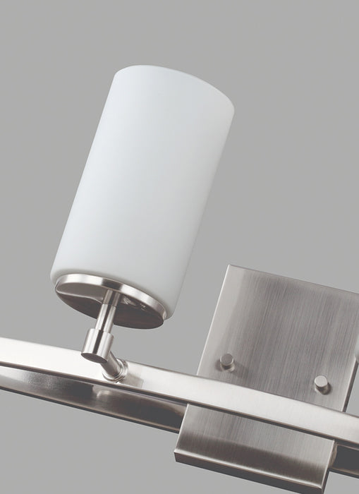Generation Lighting 4424604-962 Four Light Wall / Bath, Brushed Nickel