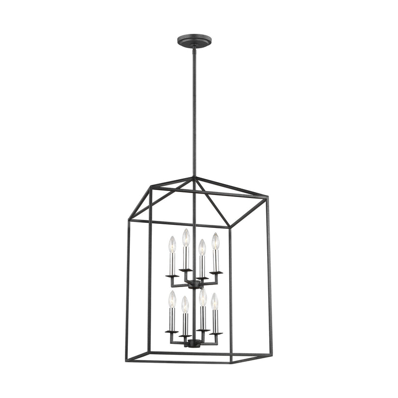 Generation Lighting 5115008-112 Eight Light Hall / Foyer, Midnight Black