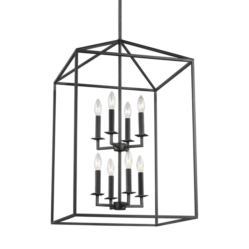 Generation Lighting 5115008-112 Eight Light Hall / Foyer, Midnight Black