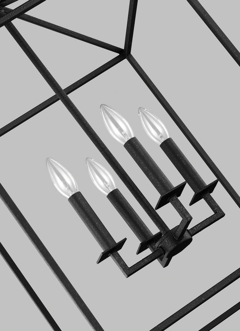 Generation Lighting 5215004-112 Four Light Hall / Foyer, Midnight Black
