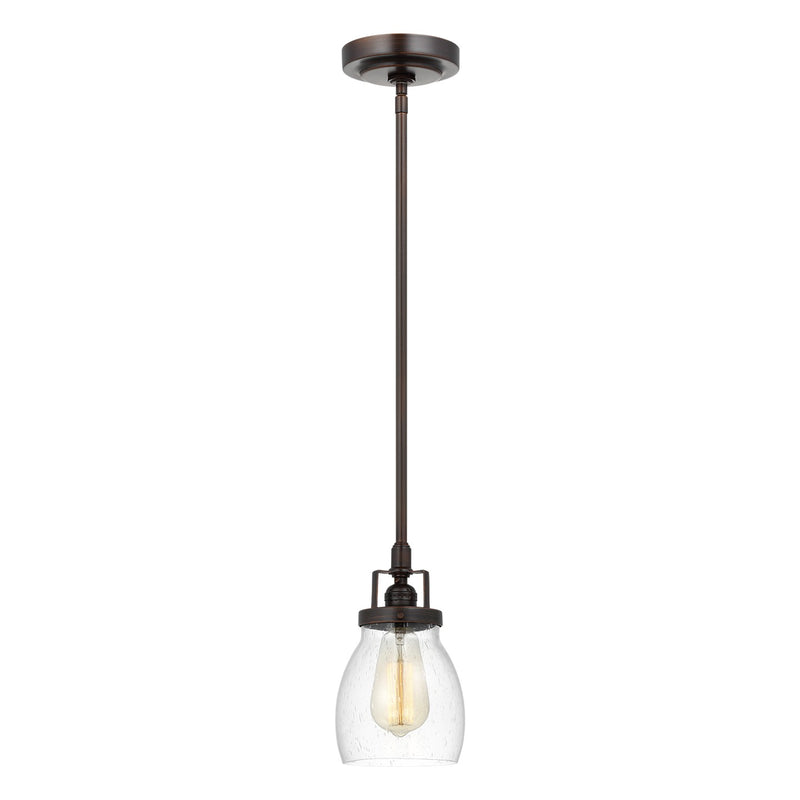 Generation Lighting 6114501-710 One Light Mini-Pendant, Bronze