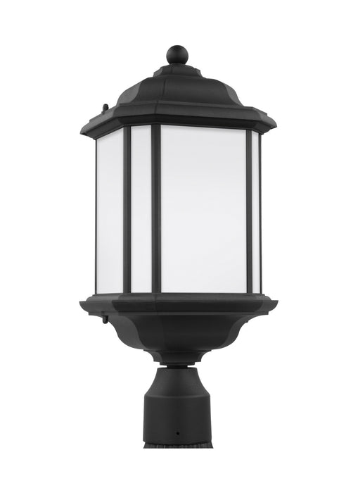 Generation Lighting 82529-12 One Light Outdoor Post Lantern, Black