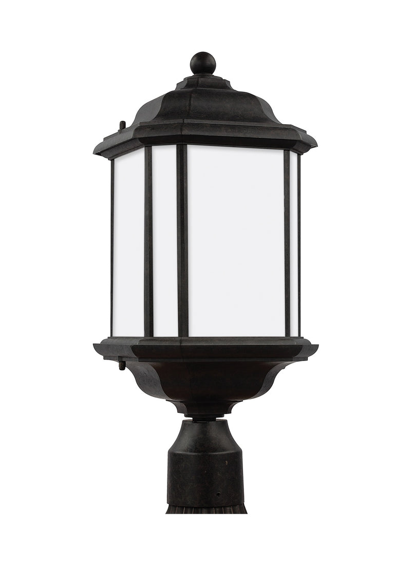 Generation Lighting 82529-746 One Light Outdoor Post Lantern, Oxford Bronze
