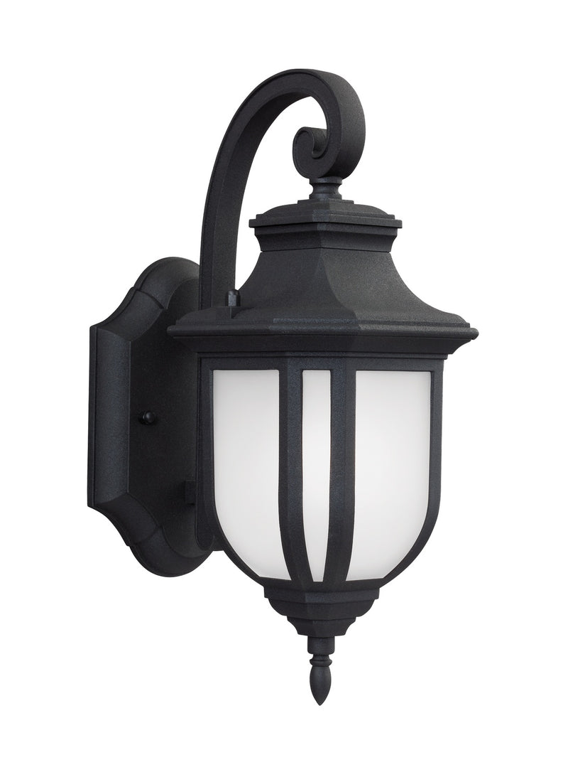 Generation Lighting 8536301-12 One Light Outdoor Wall Lantern, Black