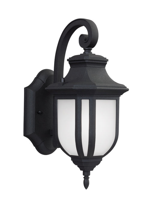 Generation Lighting 8536301-12 One Light Outdoor Wall Lantern, Black