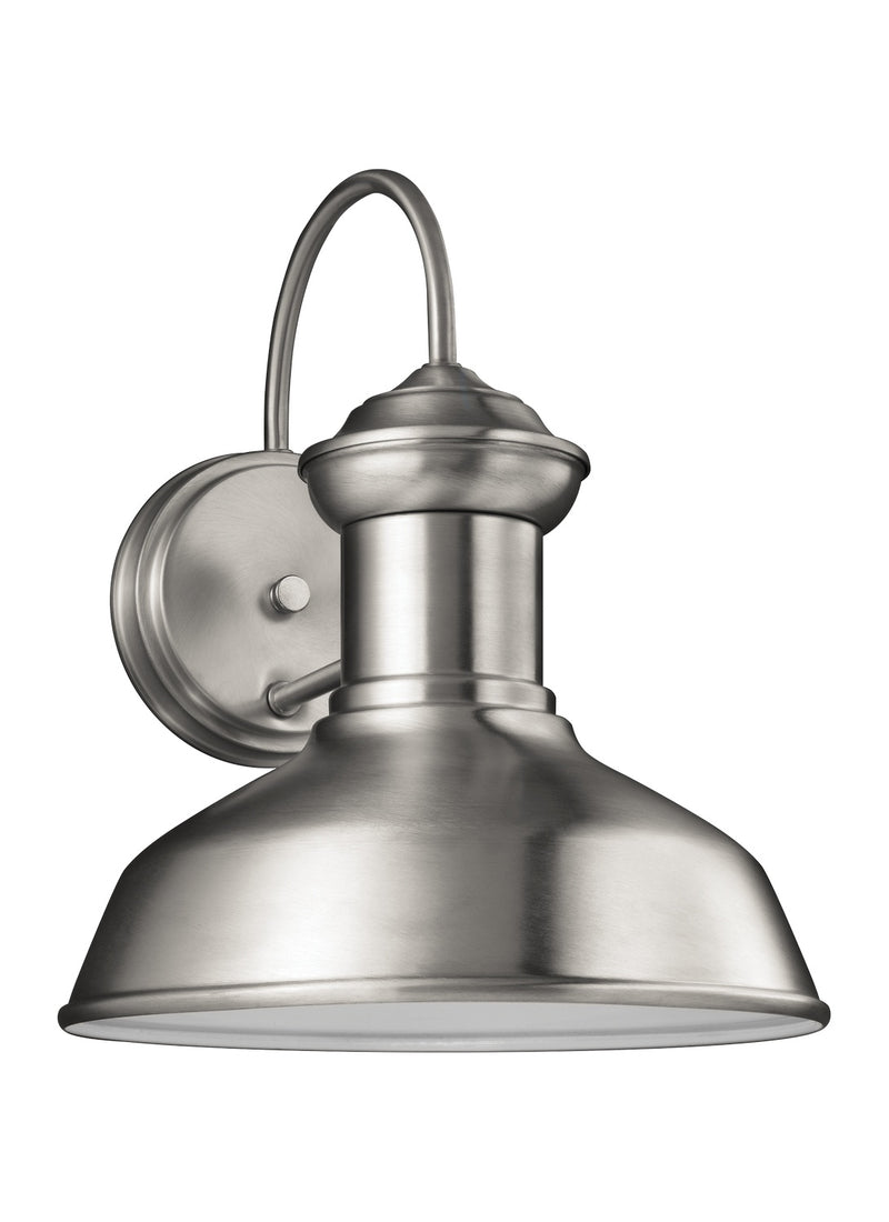 Generation Lighting 8547701-04 One Light Outdoor Wall Lantern, Satin Aluminum