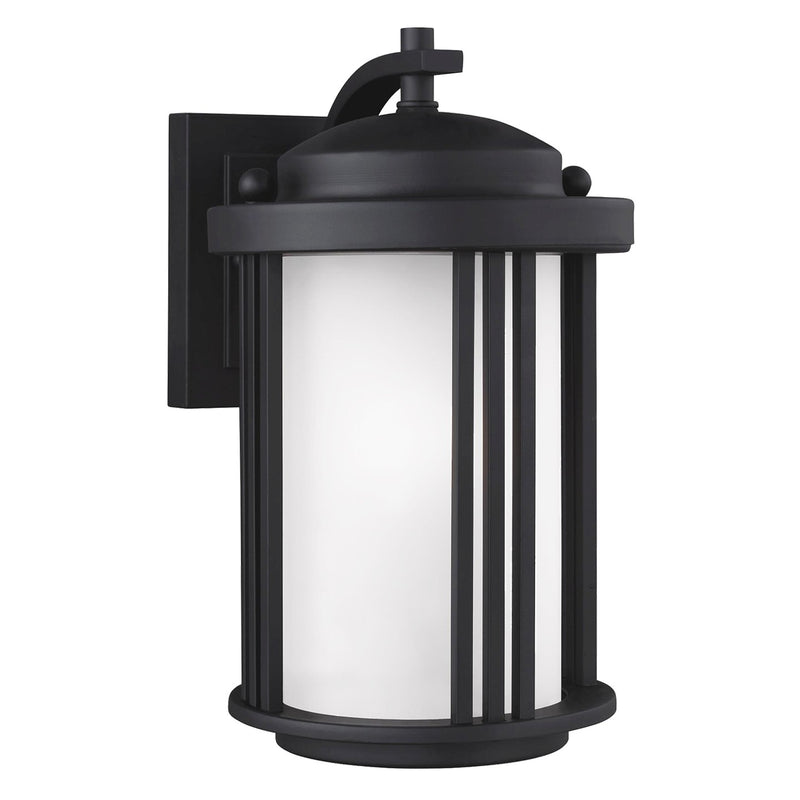 Generation Lighting 8547901-12 One Light Outdoor Wall Lantern, Black