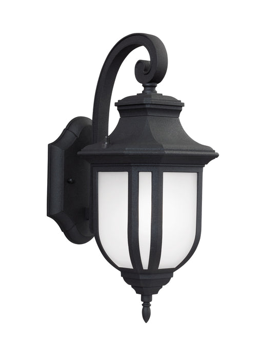 Generation Lighting 8636301-12 One Light Outdoor Wall Lantern, Black
