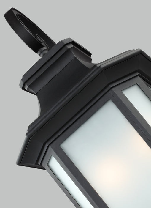 Generation Lighting 8736301-12 One Light Outdoor Wall Lantern, Black