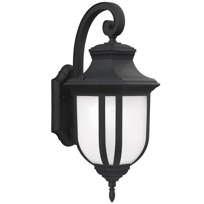 Generation Lighting 8736301-12 One Light Outdoor Wall Lantern, Black