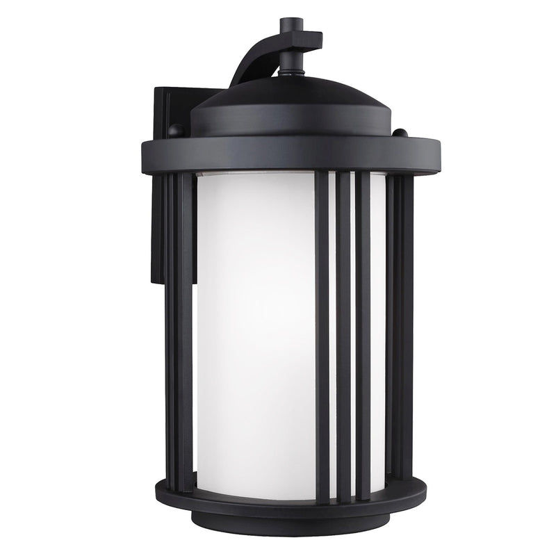 Generation Lighting 8747901-12 One Light Outdoor Wall Lantern, Black