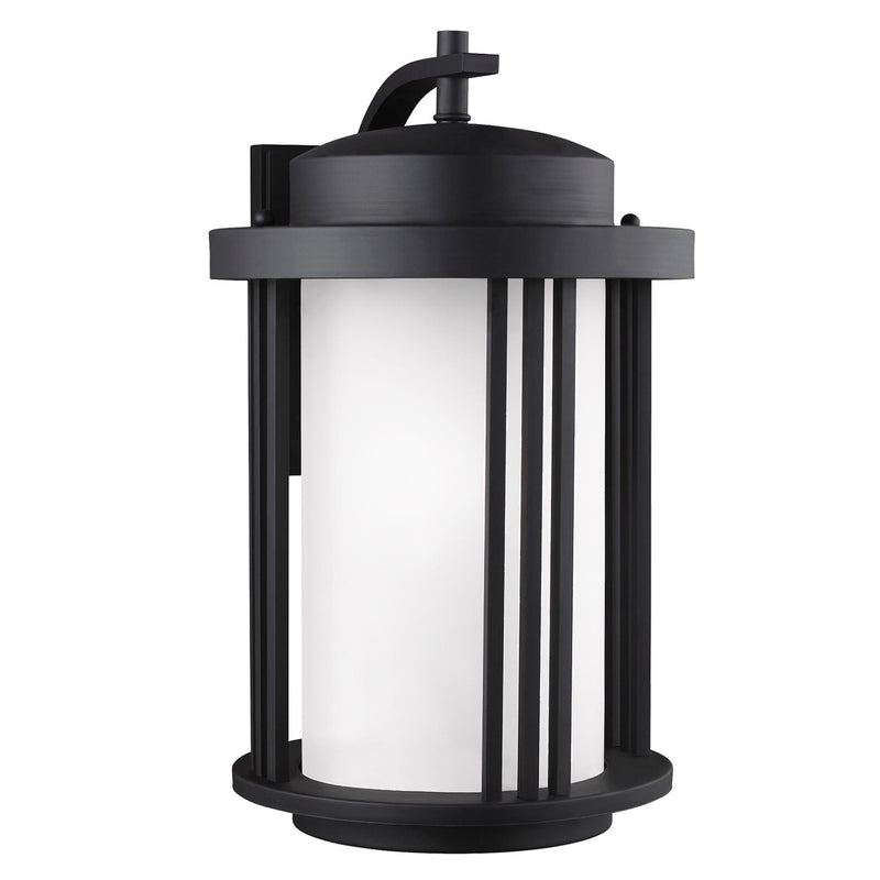 Generation Lighting 8847901-12 One Light Outdoor Wall Lantern, Black
