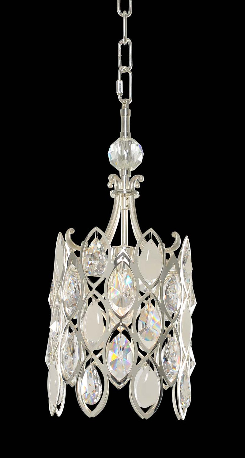 Allegri 028750-017-FR001 One Light Mini Pendant, Two Tone Silver