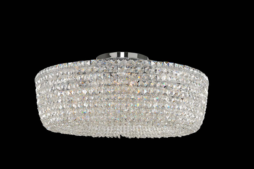 Allegri 029442-010-FR001 Eight Light Semi Flush Mount, Chrome