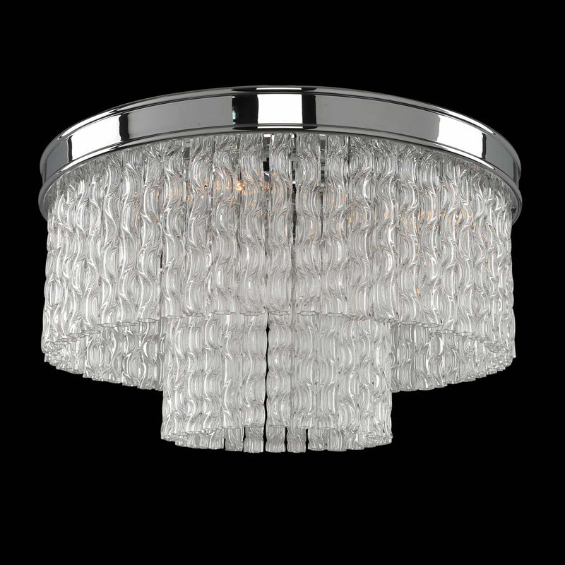 Allegri 029540-010 Five Light Flush Mount, Chrome