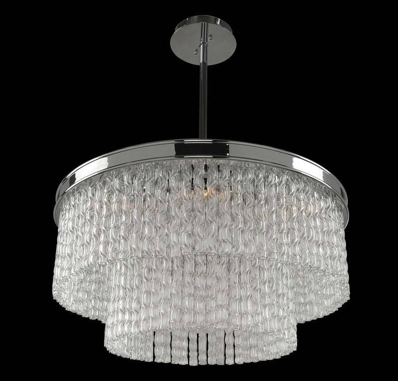 Allegri 029542-010 Eight Light Pendant, Chrome