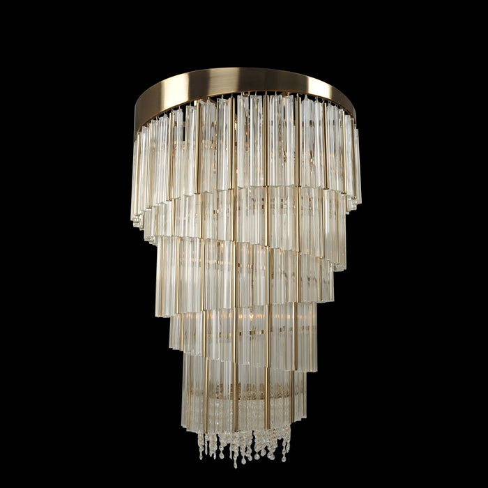 Allegri 029852-038-FR001 15 Light Foyer Pendant, Brushed Champagne Gold