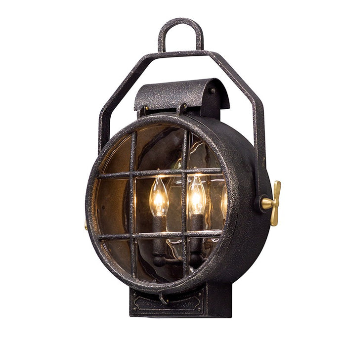 Troy Lighting B5032-APW Two Light Wall Lantern, Aged Pewter