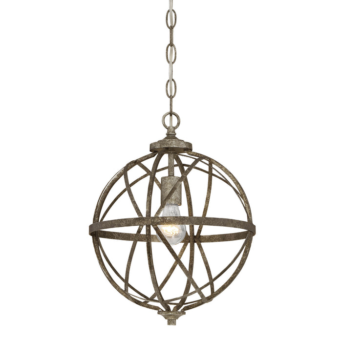 Millennium 2281-AS One Light Pendant, Antique Silver