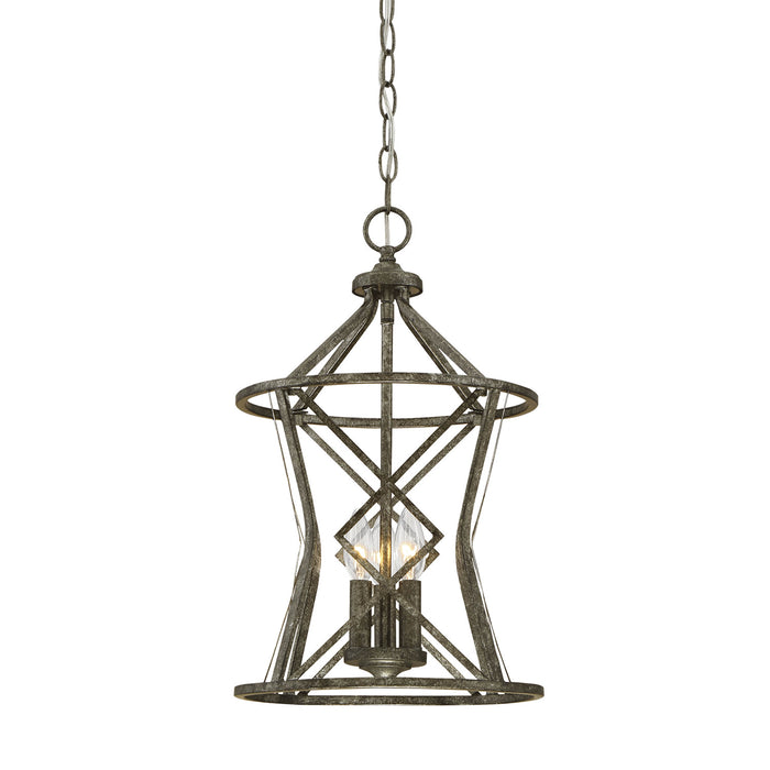 Millennium 2293-AS Three Light Pendant, Antique Silver
