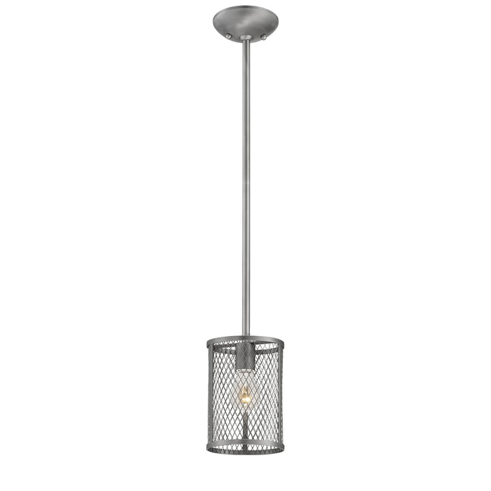 Millennium 3261-BPW One Light Mini-Pendant, Brushed Pewter