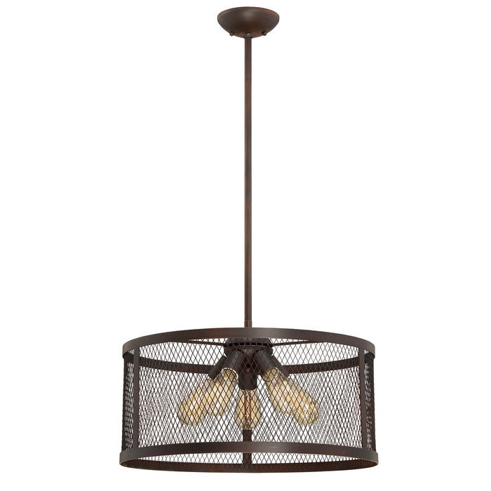 Millennium 3275-RBZ Five Light Pendant, Rubbed Bronze