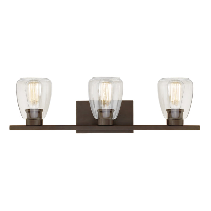 Millennium 363-RBZ Three Light Vanity, Rubbed Bronze