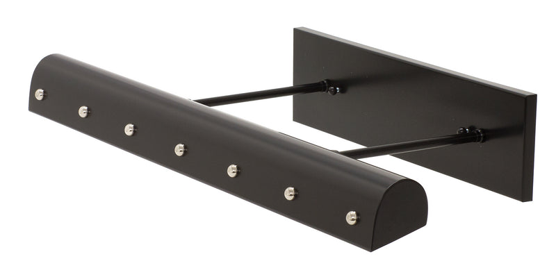 House of Troy DTBLEDZ24-BLK/PN LED Picture Light, Black with Polished Nickel Accents