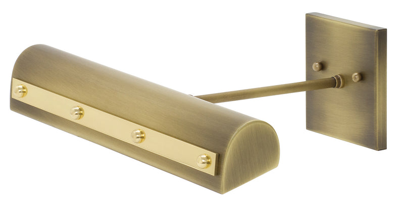 House of Troy DTRLEDZ14-AB/PB LED Picture Light, Antique Brass with Polished Brass Accents