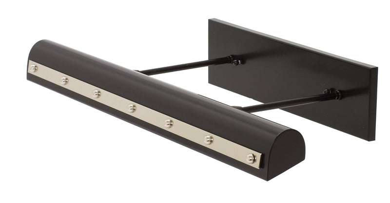 House of Troy DTRLEDZ24-BLK/PN LED Picture Light, Black with Polished Nickel Accents