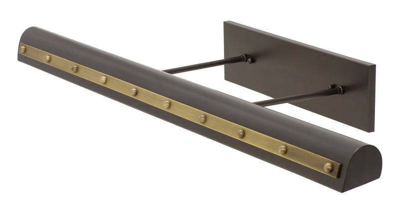 House of Troy DTRLEDZ36-MB/AB LED Picture Light, Mahogany Bronze with Antique Brass Accents
