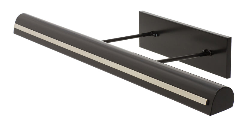 House of Troy DTSLEDZ36-BLK/PN LED Picture Light, Black with Polished Nickel Accents