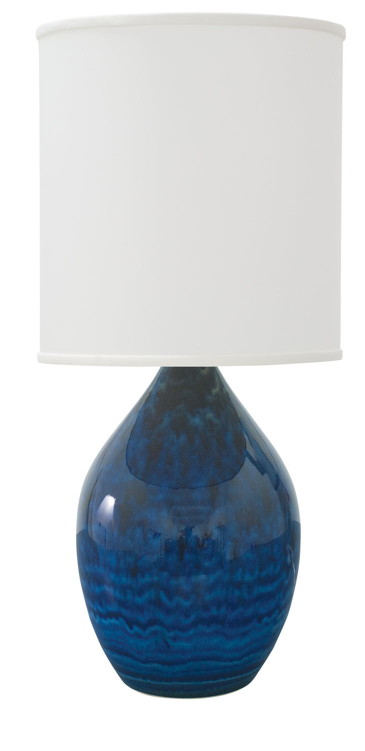 House of Troy GS401-MID One Light Table Lamp, Midnight Blue
