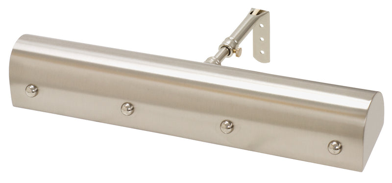 House of Troy TB14-SN/PN Two Light Picture Light, Satin Nickel with Polished Nickel Accents