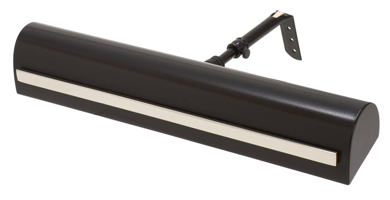 House of Troy TS14-BLK/PN Two Light Picture Light, Black with Polished Nickel Accents