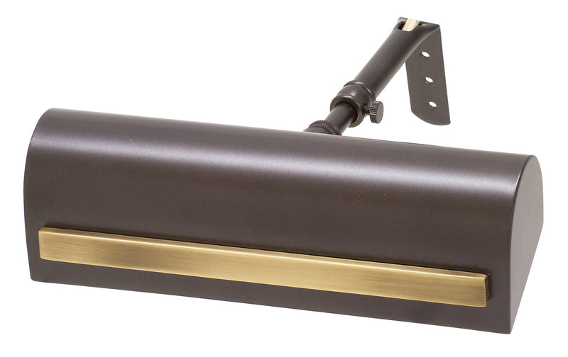 House of Troy TS8-MB/AB One Light Picture Light, Mahogany Bronze with Antique Brass Accents