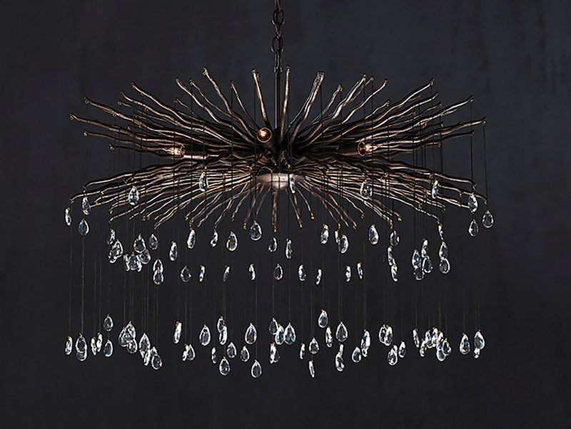 Currey and Company 9451 Six Light Chandelier, Cupertino