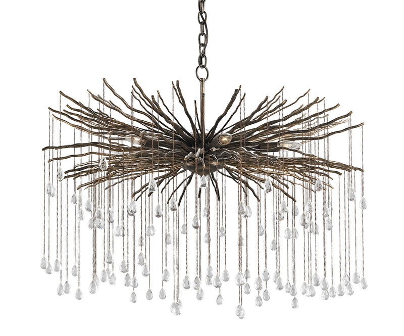 Currey and Company 9451 Six Light Chandelier, Cupertino