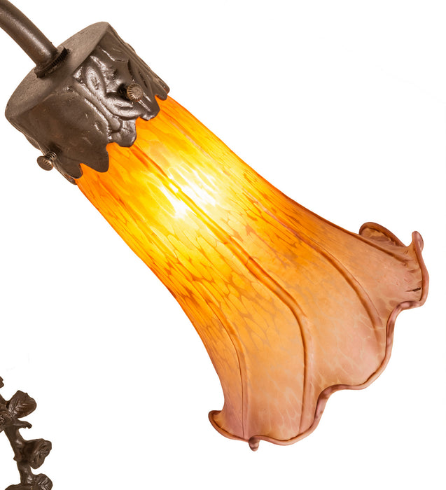 Meyda Tiffany 11923 Two Light Accent Lamp, Mahogany Bronze