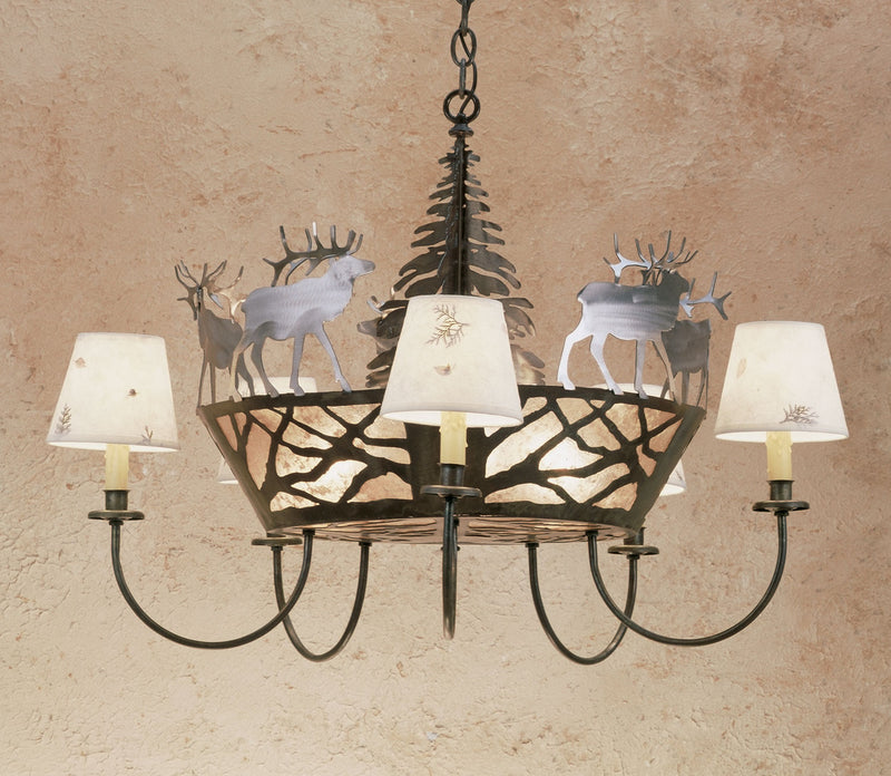 Meyda Tiffany 49168 Eight Light Chandelier, Antique Copper
